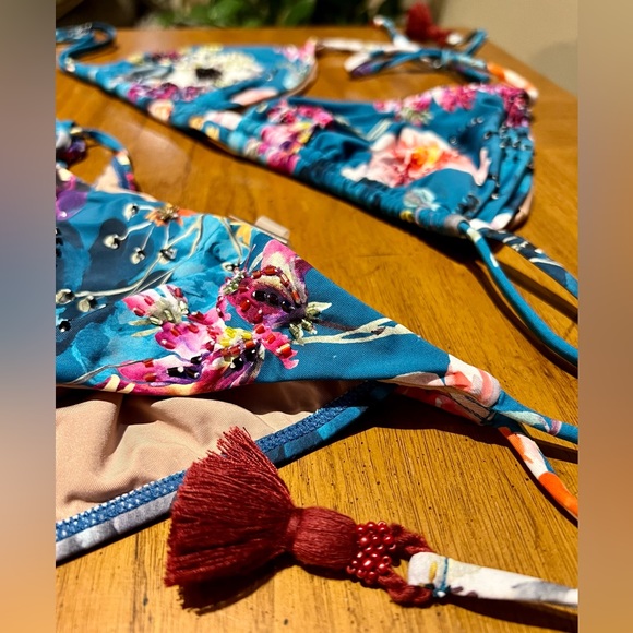 PilyQ Bikini Set. New Without Tags. Beaded. Perfect Condition - Picture 5 of 6